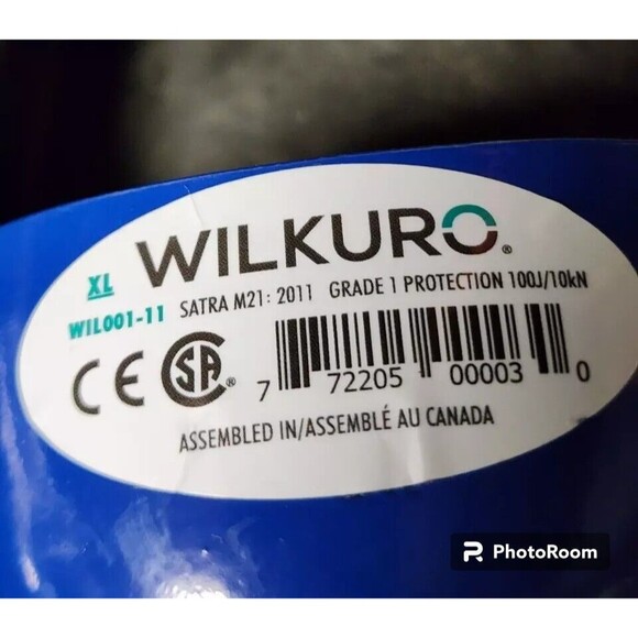 Wilkuro Steel Toe Rubber Overshoe Size XL (Mens 12-13) Blue - Picture 2 of 6